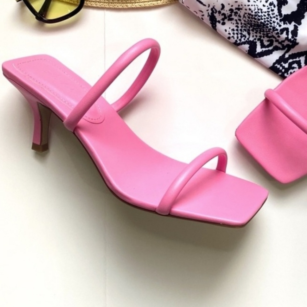 Double Strap Sandal Heels